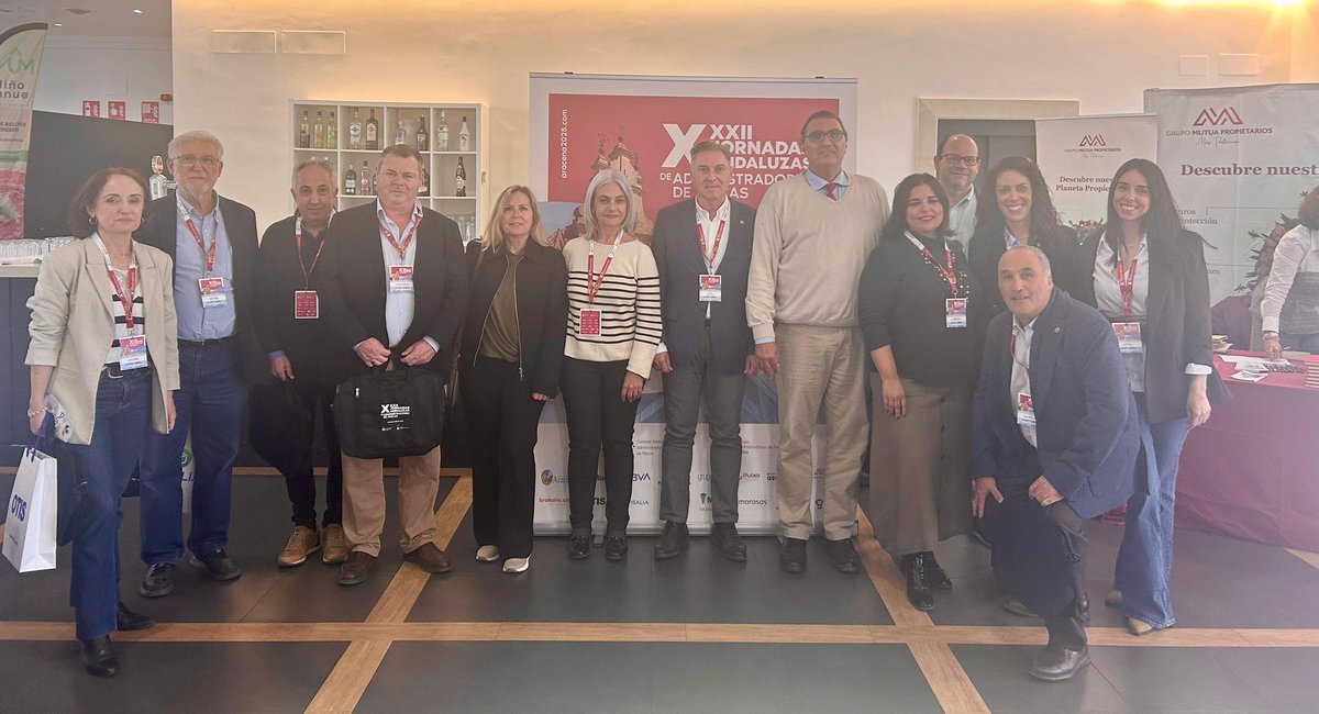 CAFSevilla's tweet photo. 💼 Las XXXII Jornadas Andaluzas de Administradores de Fincas ya están en marcha en Aracena, y el CAF Sevilla forma parte de este gran encuentro profesional que reúne a más de 200 administradores y administradoras de toda Andalucía. https://t.co/RjgLKB8x20