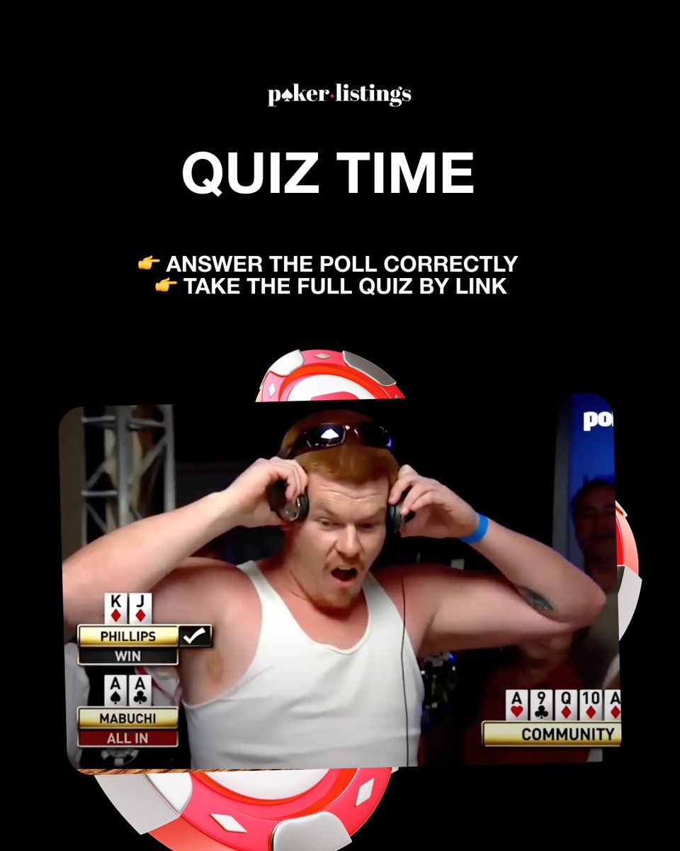 Think you know your poker odds? Test yourself with this quick quiz: bit.ly/4nIdTAQ

#poker #pokerodds #wsop #royalflush #pokerquiz #pokercommunity #pokermath #pokerchallenge #texasholdem #pokergrind #pokerstrategy #didyouknow