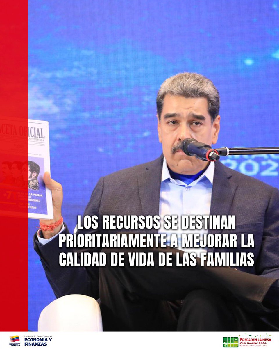 El compromiso es con el pueblo. La inversión de las 7 Transformaciones prioriza el bienestar y la calidad de vida de las familias venezolanas, destinando los recursos para construir un futuro de prosperidad y desarrollo social. 🇻🇪❤️

#Seniat #Venezuela #7T