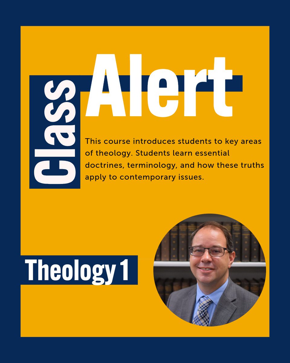 Class Alert! 📚
Dive into Theology 1! Learn key doctrines, essential terminology, and how timeless truths apply to today’s world.