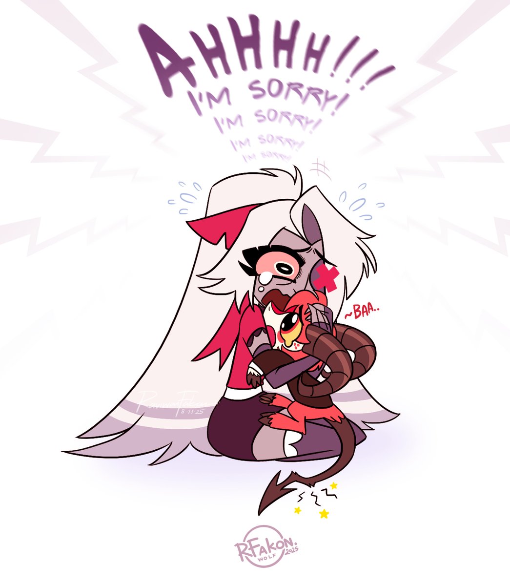 Who else notice the picture of Vaggie stepped on Razzle's tail on ep.3? 😭😭😭
.
.
Dog mom classic crime 🥲
#HazbinHotel #hazbinhotelseason2 #vaggie