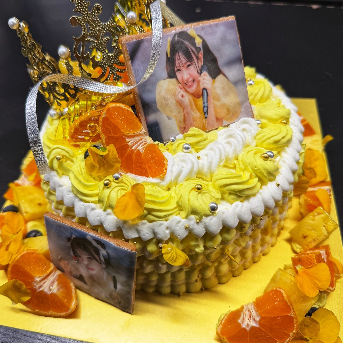 m_m_mackey1203's tweet image. 💛推しのケーキシリーズVol.17🎂

CUTIE STREET 古澤里紗ちゃん 
お誕生日おめでとう🎂💛

太陽みたいにまっすぐで、
見る人を一瞬で明るくしてくれる笑顔。
キラキラしたステージで、誰よりも輝く存在。

今日はふーりーの“元気”と“可愛さ”を
いっぱい詰め込んだケーキを作りました🍰✨…