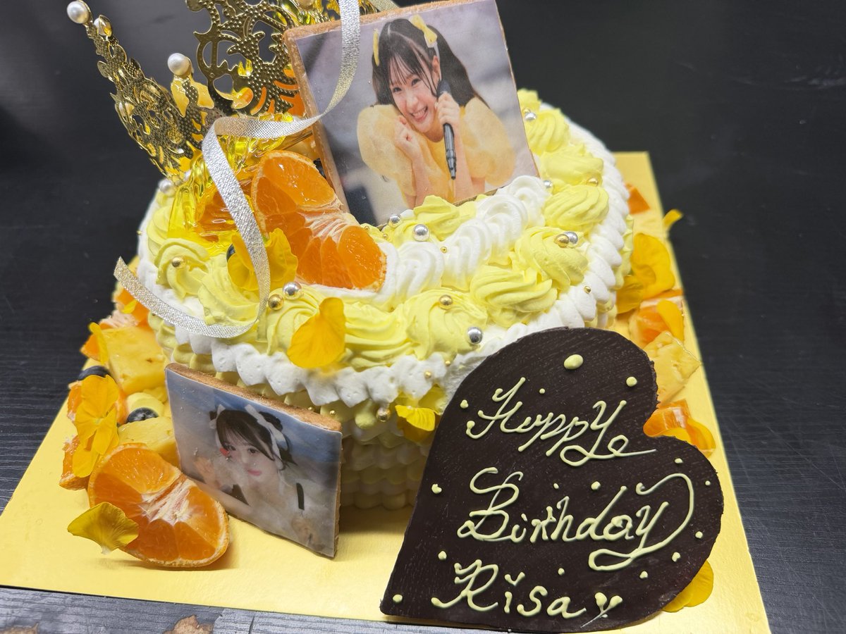 m_m_mackey1203's tweet image. 💛推しのケーキシリーズVol.17🎂

CUTIE STREET 古澤里紗ちゃん 
お誕生日おめでとう🎂💛

太陽みたいにまっすぐで、
見る人を一瞬で明るくしてくれる笑顔。
キラキラしたステージで、誰よりも輝く存在。

今日はふーりーの“元気”と“可愛さ”を
いっぱい詰め込んだケーキを作りました🍰✨…