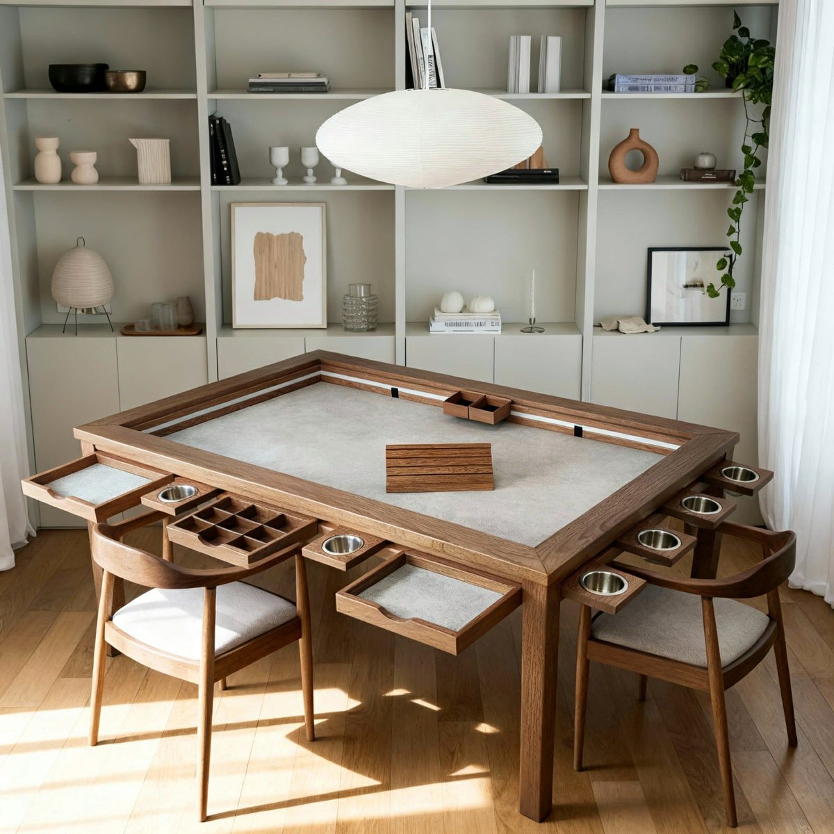 mesasparajuegos's tweet image. Ares table with plenty of accessories and matching chairs. 
#boardgamegeek #boardgamingroom #tables