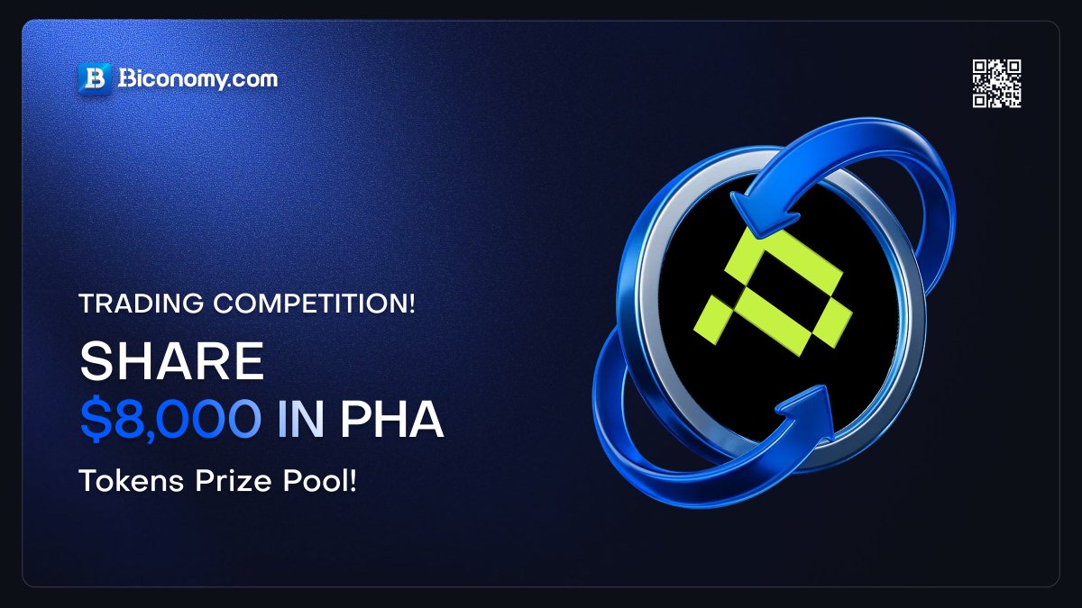 BiconomyCom's tweet photo. 🚀 #PhalaNetwork Trading Competition, Share $8000 in $PHA! 🚀

Dear https://t.co/egaqT82qcZ users,

To give back to our global community, we are excited to announce the @PhalaNetwork Trading Competition with a total prize pool of up to $8000 #PHA!💎

📅Activity time: 11/8/2025 00:00 – 11/18/2025 00:00 (UTC)

💎 Trade to share $8000 in $PHA 🔥

1st Place $2500 PHA
2nd Place $1500 PHA
3rd Place $1000 PHA
4th-20th Place Share $1500 PHA proportionally
Participation Reward Share $1500 PHA proportionally

Full details👉 https://t.co/CPEVPqjqJl

#BiconomyCom #BIT #Crypto #Blockchain #Trading #cryptomarket #cryptocurrency #cryptonews #cryptocurrencynews #cryptocurrencies #web3 #cryptotrading