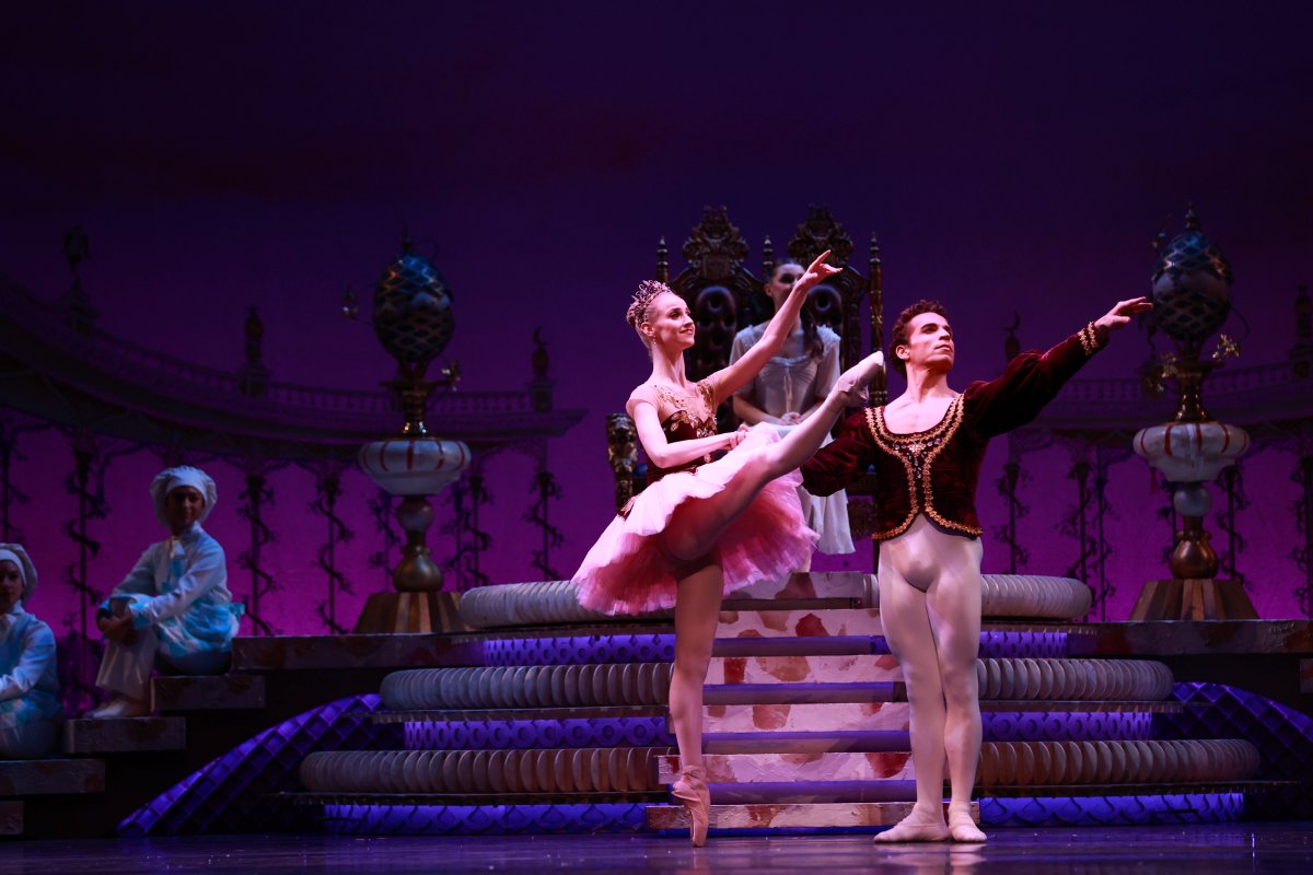 txballettheater's tweet image. We can&apos;t wait to be back with the Sugar Plum Fairy in her Kingdom of Sweets! 🍬✨🍭

📷: Principal Dancers Nicole Von Enck and Andre Silva. Photo by Amitava Sarkar.
#SugarPlumFairy #NutcrackerBallet #FortWorth #Dallas #DFWHolidayActivities