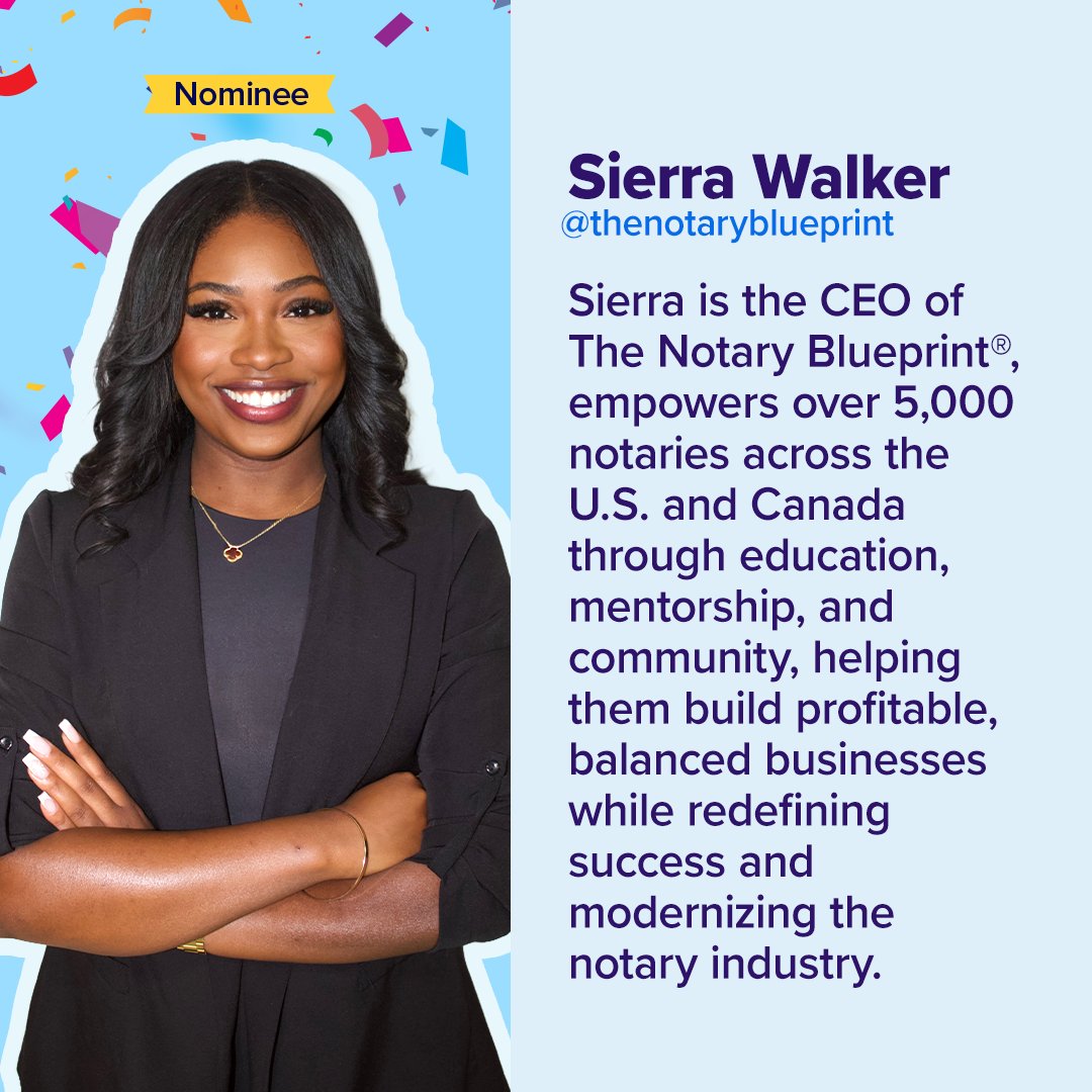 nationalnotary's tweet image. 🎉 The votes are in — and your 2025 Notary Influencer of the Year finalists have been revealed!

Each of these incredible leaders has inspired, educated, and elevated the notary community in unique ways. 💫 Now it’s your turn to decide who will take home the crown!

🗳️ Cast your…