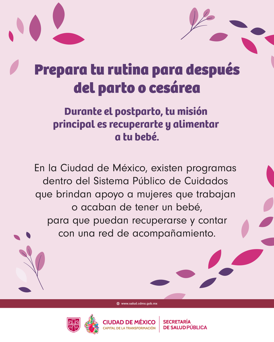 SSaludCdMx's tweet image. Más allá de las fotos perfectas, esta es tu guía de supervivencia para después del parto o la cesárea. ¡Tu única tarea es recuperarte y cuidar a tu bebé!
Comparte con tus conocidos o conocidas que están a semanas o días de convertirse en padres.
#Consejos #PostParto #Bebes