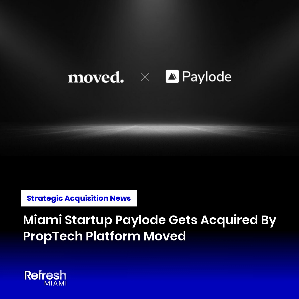 🏢 Miami PropTech win! <a href="/Paylode/">Paylode Inc.</a> (perks-as-a-service platform) acquired by <a href="/Movedapp/">Moved</a> to transform the moving experience for 1.2M+ residential units nationwide.

Founder <a href="/MikhailNaumov/">Mikhail</a>'s vision of monetizable customer experiences finds its perfect home in real estate. 🌴

Details: