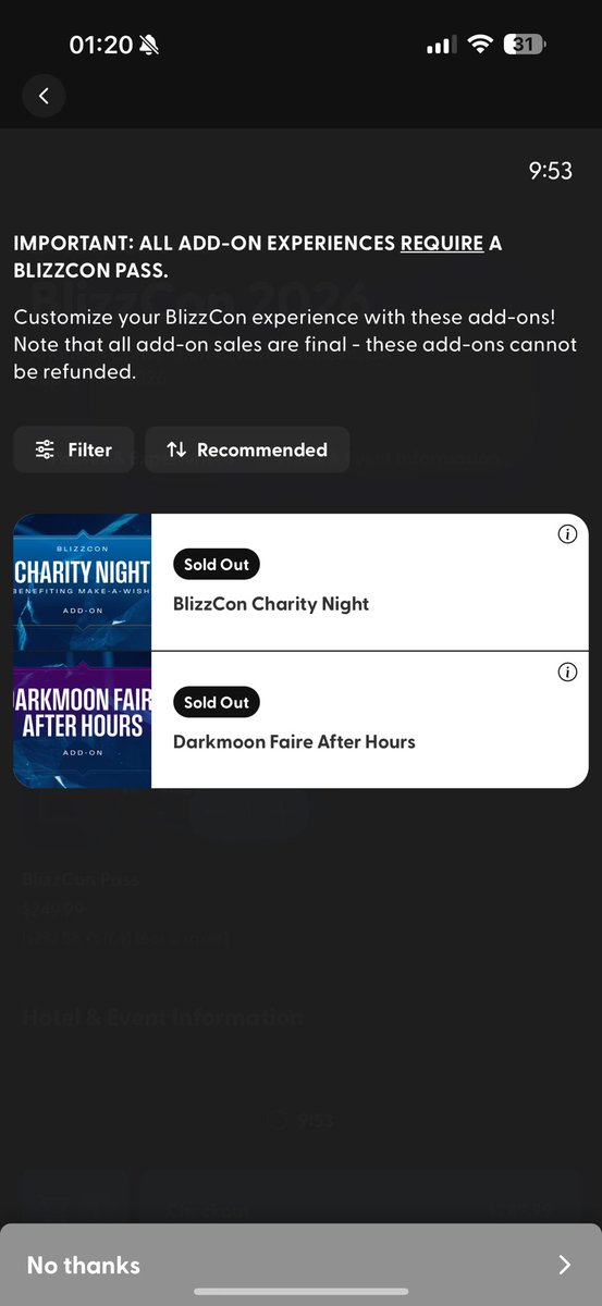 Only got the ticket can’t get the DMF one…