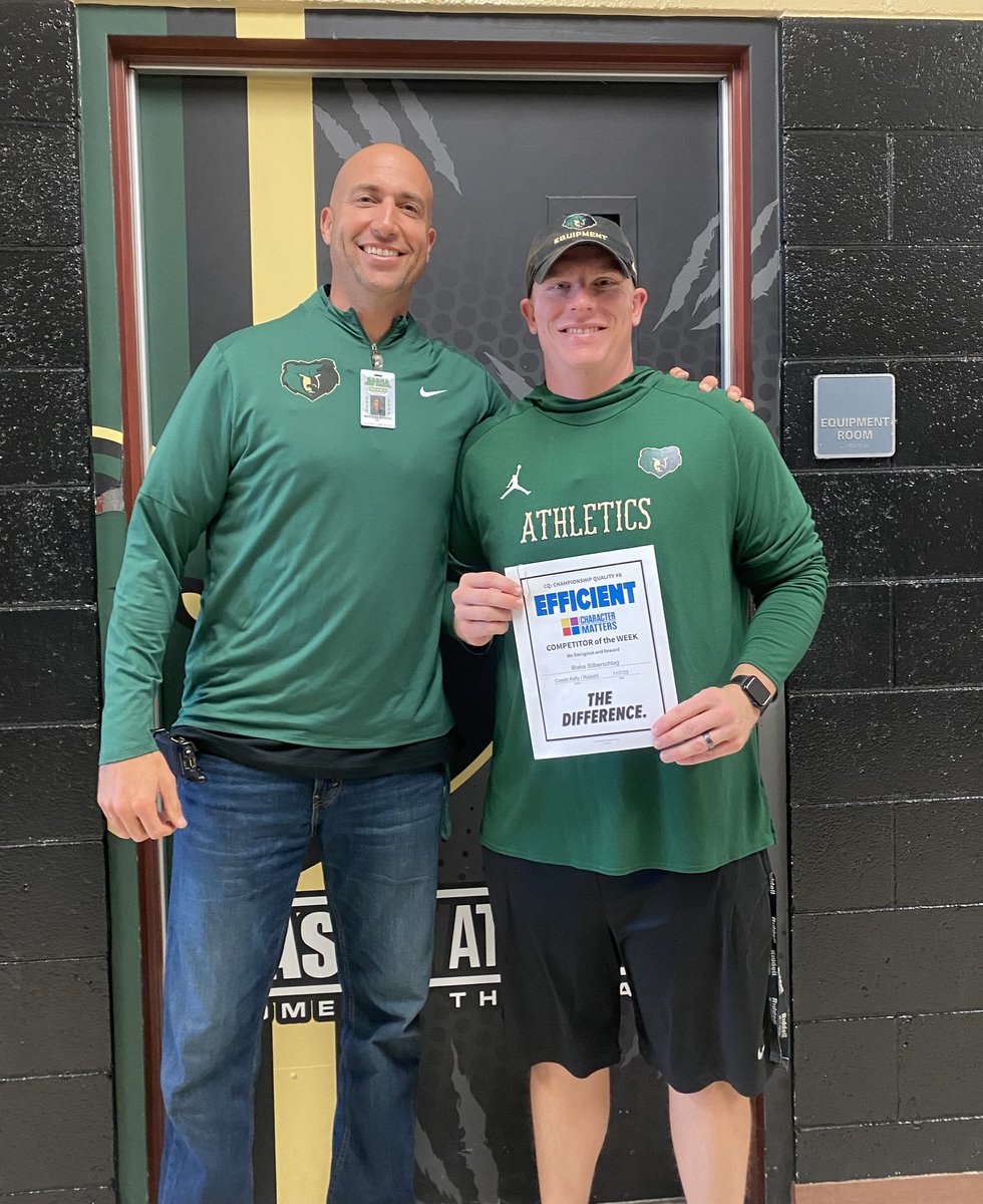 MarquesReischl's tweet image. 🚨Basha Character Matters 🚨
Basha staff recognized our Equipment Tech Blake Silberschlag for the character trait Efficient! I couldn’t agree more! Blake manages all of our equipment for over 25 sports and every single other thing thrown at him!!
#THEDIFFERENCE #CHARACTERMATTERS