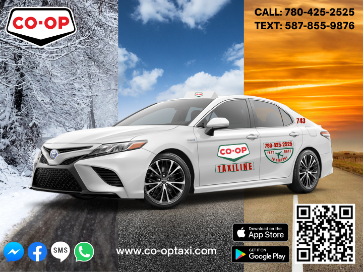 ❄️☀️ No Matter the Weather — Co-op Taxi Gets You There!
From sunshine to snowflakes, we’re always ready to roll! 🚕
📞 780-425-2525
💬 Text/WhatsApp 587-855-9876
💻 Facebook Messenger
🌐 co-optaxi.com
📲 Scan our QR code — booking made easy!

#CoopTaxi #YEG #Edmonton