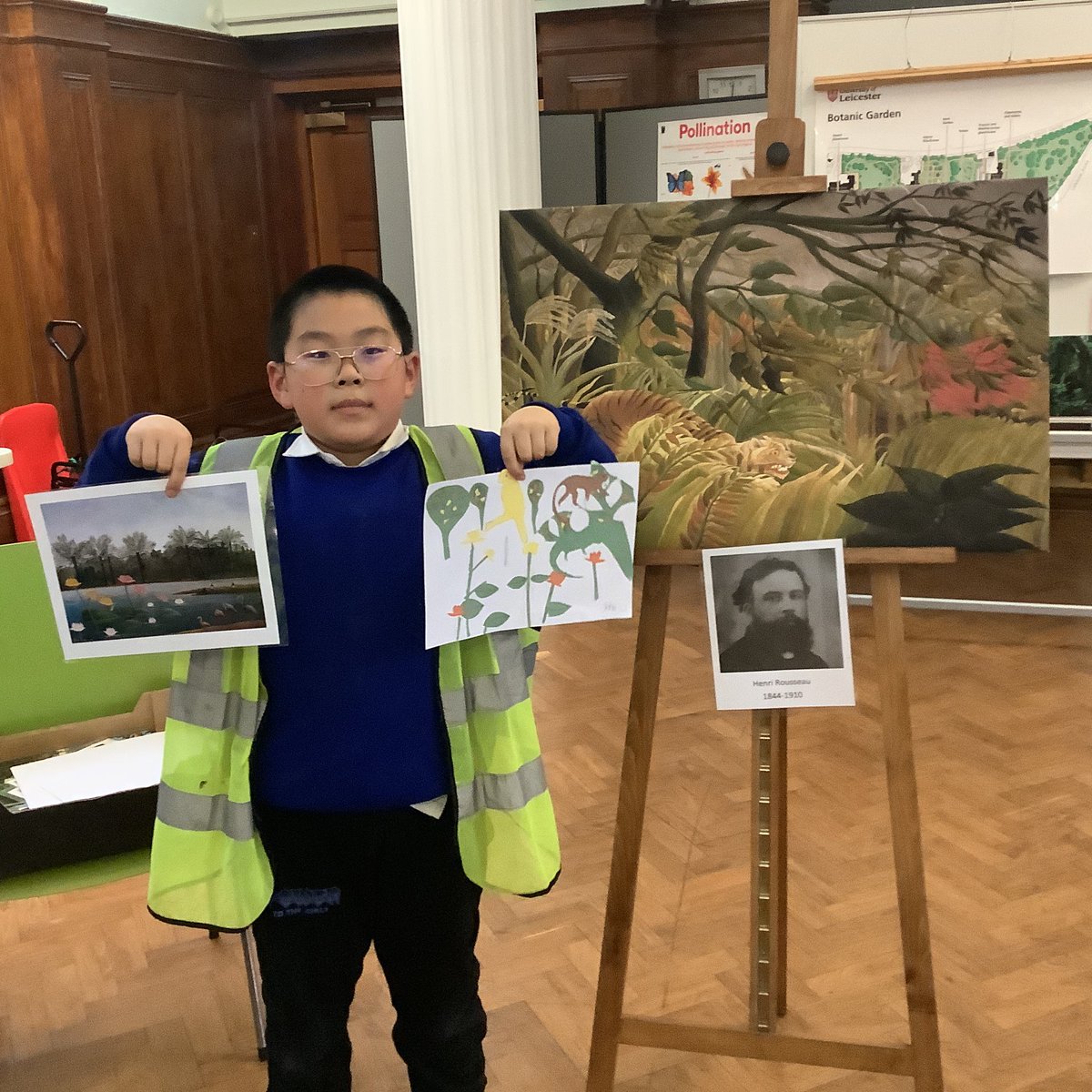 MonaAbd39195307's tweet photo. Year 4 had the opportunity to recreate the artwork of the French artist Henri Rousseau about the rainforest. They’ve showed determination and love of learning throughout this activity.👨‍🎨 🖼️ 🎨 @HazelSchool https://t.co/l8VLPldQlg