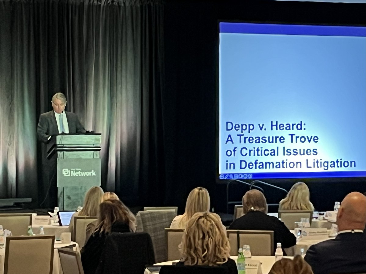 Great kick off to the Fall @Trial_Network Litigation CLE Event! Kathy Ehrhart of <a href="/sgrlaw/">Smith Gambrell Russell</a> explored litigation exposure tied to a company’s use of #AI and strategies to reduce risk. Mark Clark of Parsons McEntire McCleary dove into the latest on #tort reform measures and Kerri