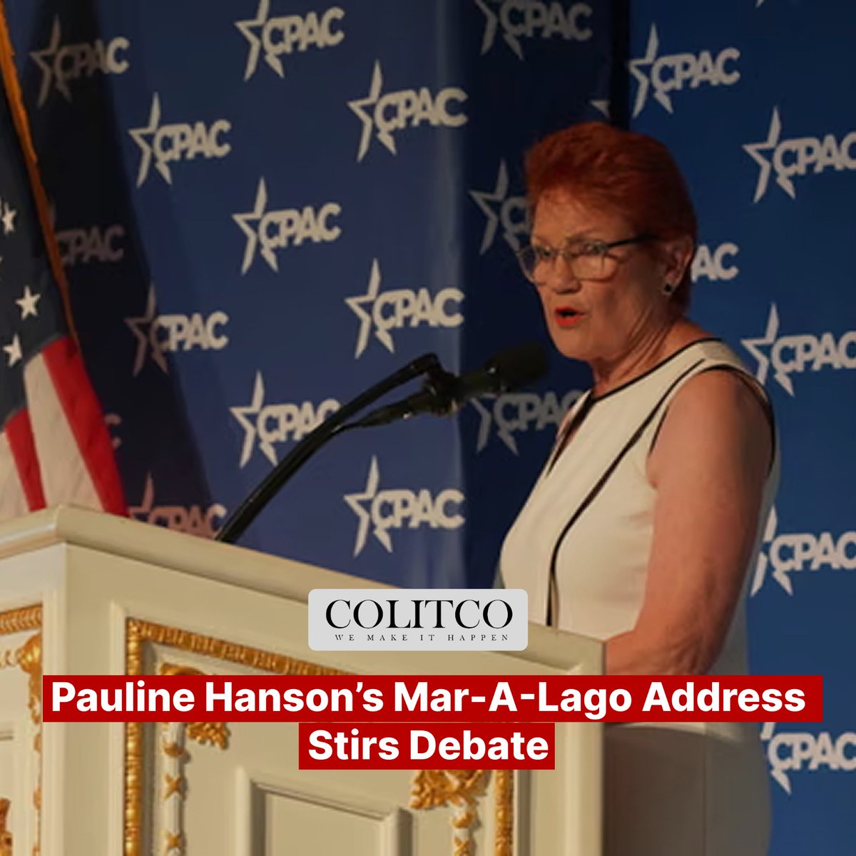 colitco's tweet image. Pauline Hanson’s Mar-a-Lago Address – What Did She Say About Trump? 🏛️
A bold political move or global PR stunt?

👉 Tap for Highlights: colitco.com/pauline-hanson…

#PaulineHanson #HotTopic #MediaBuzz #AustraliaNews #PoliticalEvent #WorldNews #ColitcoBreaking