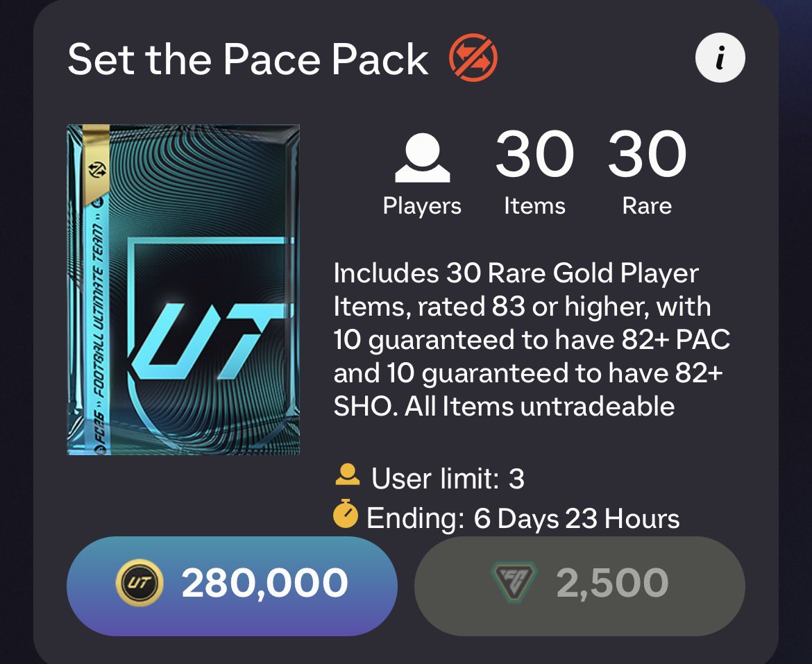 connFUT's tweet image. Set the Pace Pack giveaway🏃🏻

To enter

- follow @connFUT &amp;amp; @SimplyJamesFut 
- retweet 
- Comment when done

Winner in 48 hours guys, good luck!🙏🏼🙏🏼
