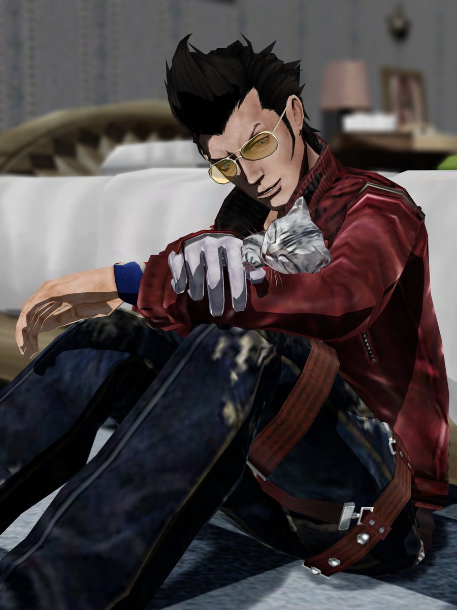 just_mishiro's tweet photo. Jeane is asleep 🤫
#NoMoreHeroes https://t.co/QMbfPAZQXb