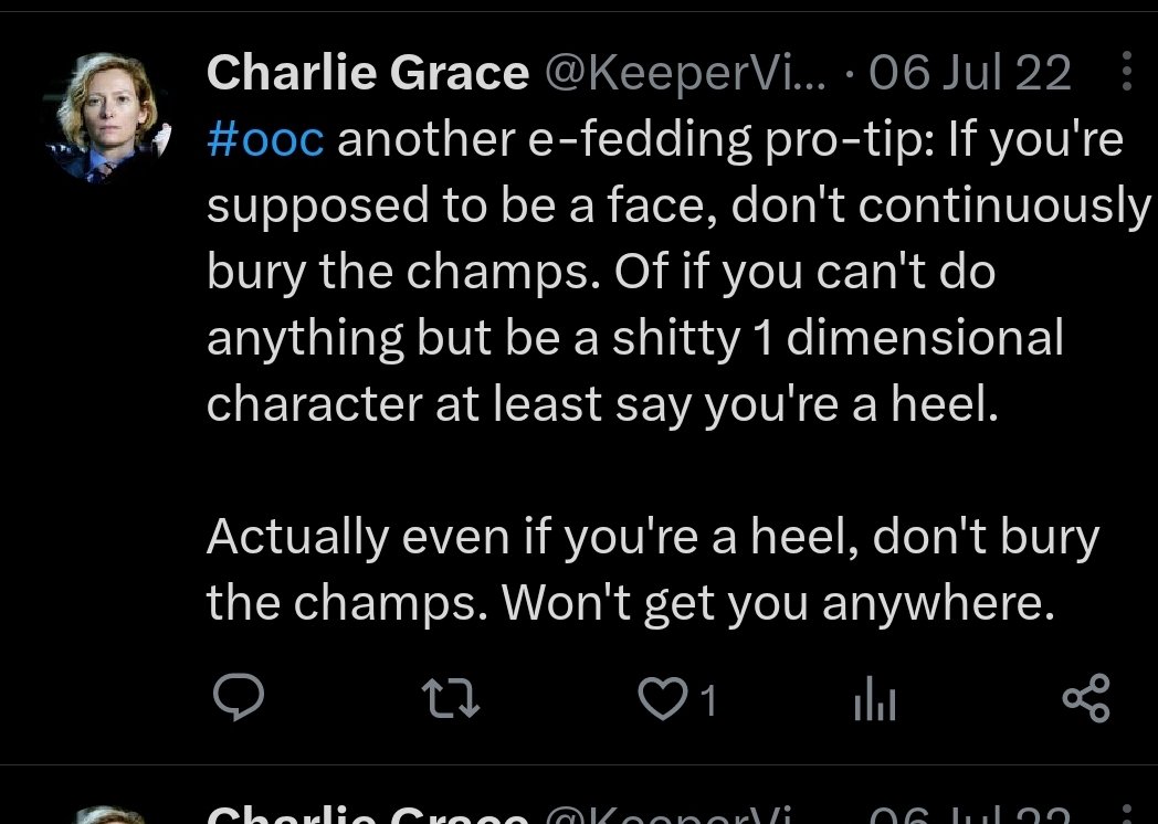 Ace is wrong, but you're the last person that should be giving that speech, Nick.