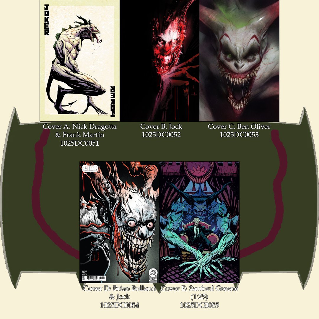 The Joker issue of ABSOLUTE BATMAN from me and <a href="/Jock4twenty/">jock</a> has its Final Order Cut-Off THIS MONDAY!

Issue #15 WILL sell out, so this is your only guarantee at getting your hands on these terrifying covers. Don't miss out!