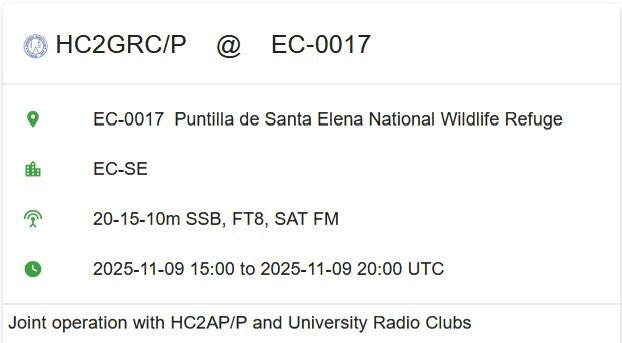 Guayaquil Radio Club tweet media