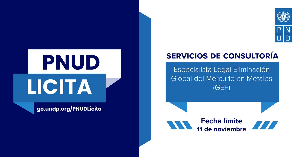 PNUD_Mexico's tweet photo. 📊#PNUDLicita | Buscamos especialista para proporcionar datos para el desarrollo de la línea base, así como apoyar en el diseño y preparación de las mejoras tecnológicas y operativas del proyecto GEMINI para el control de las emisiones de mercurio.
https://t.co/hOA1kyXzsq.. https://t.co/umqSKZf4GU