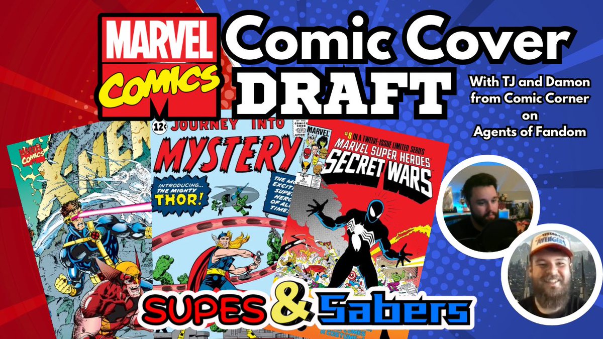 Jordan and Ron welcome TJ and Damon from Comic Corner on <a href="/AgentsFandom/">Agents of Fandom</a> to help us draft the best Marvel comic covers! #marvelcomics 

Watch: youtu.be/ZxV83A6Wv1w?si…

Listen: open.spotify.com/episode/6EuxDh…