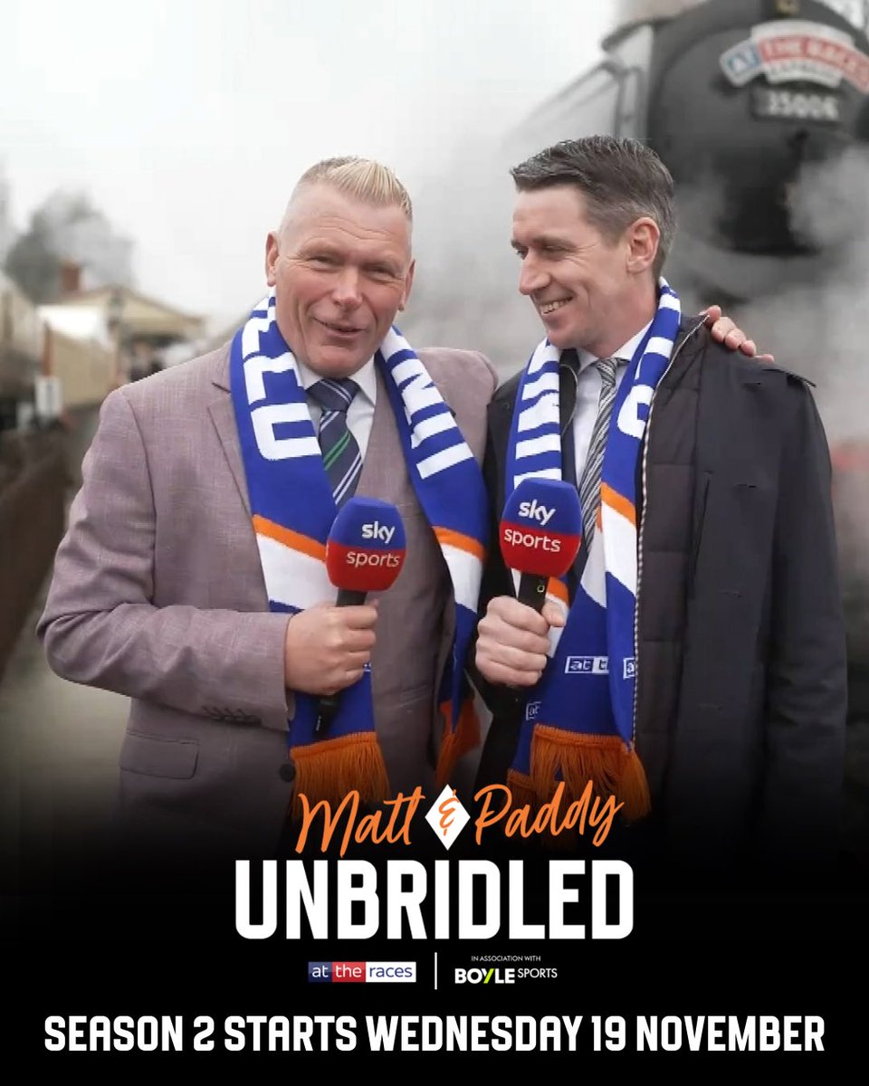 To celebrate the return of #Unbridled, we're giving away a pair of tickets to Cheltenham for Friday 14th November, including return travel on the At The Races Express!🚂🏇

To enter:
1️⃣ Like this post
2️⃣ Repost this post
3️⃣ Comment 'UNBRIDLED'

Winner announced on Monday 🤞