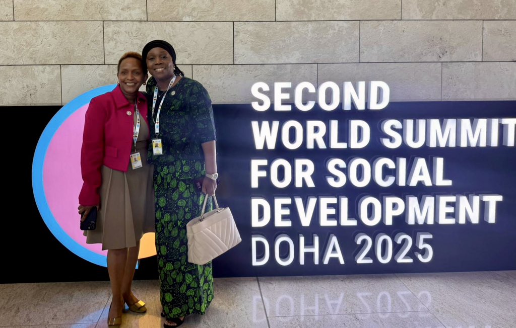 JoyceMsuya's tweet photo. A joy to reconnect with the formidable @NyantiSara on the sidelines of the #SocialSummit2025 in Doha.

Her resilience and steadfast leadership continue to elevate Liberia’s voice on the global stage.

A true inspiration. 🌍🇱🇷🇺🇳 https://t.co/iJWeRB9tC1