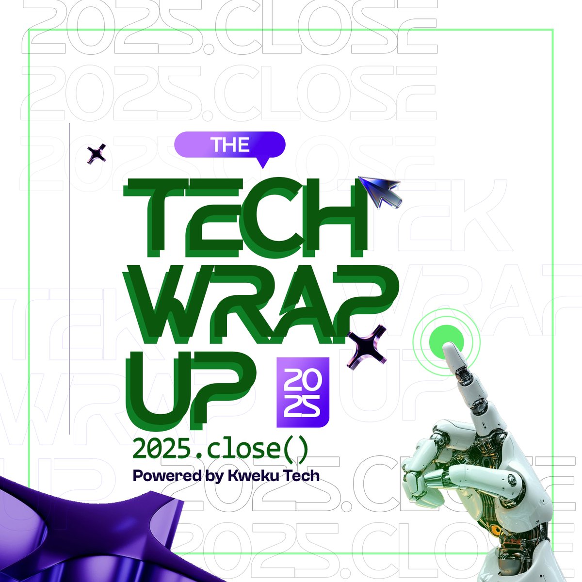 kwekutech's tweet image. Behind every trend was a story.
Behind every startup that wowed the TL was a team that once doubted their idea.
Behind every tech event that lit up your feed was a group asking, “Chale, will this flop?” 😅

This December, we bring all those stories together at The Tech Wrap-Up:…