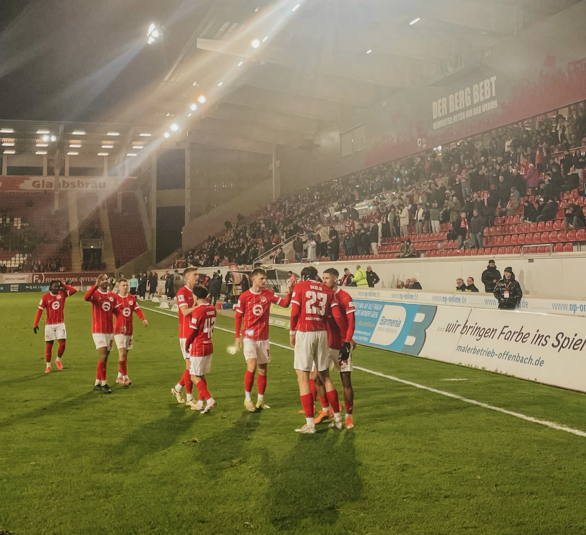 OFC_offiziell's tweet photo. 43. | Skolik trifft zum 1:0! 🔴⚪️ #OFCSCF #kickersoffenbach #nurderOFC #dasistoffenbach https://t.co/f9fw51sdOZ