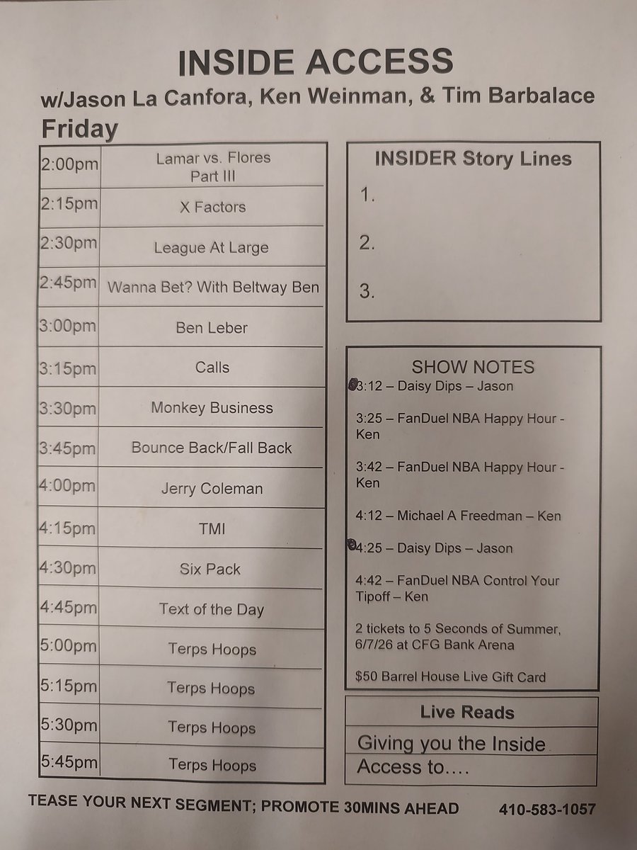 Lamar vs Flores. Round III. Who wins? How much of a problem will Vikings defense be? Who wins this game? <a href="/nacholeber/">Ben Leber</a> and <a href="/sportswcoleman/">Jerry Coleman</a> We preview <a href="/TerrapinHoops/">Maryland Men’s Basketball</a> and take you up to pregame show 2-5 ET <a href="/Spotify/">Spotify</a> <a href="/ApplePodcasts/">Apple Podcasts</a>