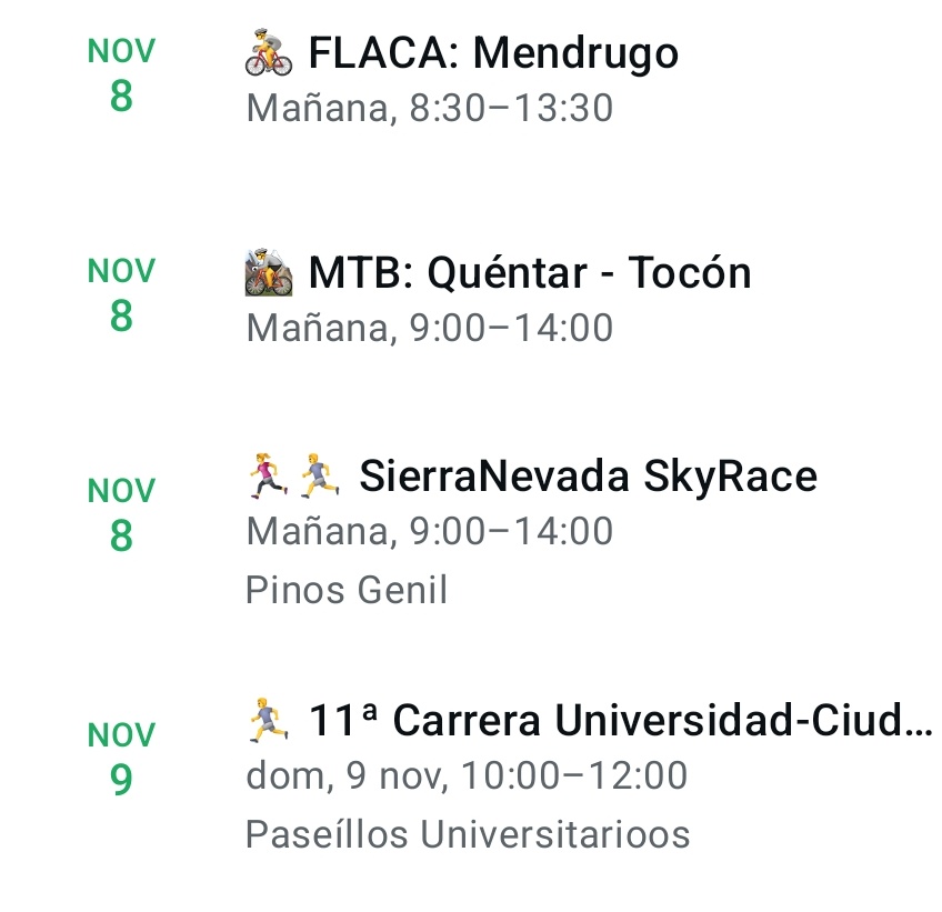 ¡Hola a tod@s!

Os dejamos por aquí las actividades previstas para este fin de semana.

¡Os esperamos!