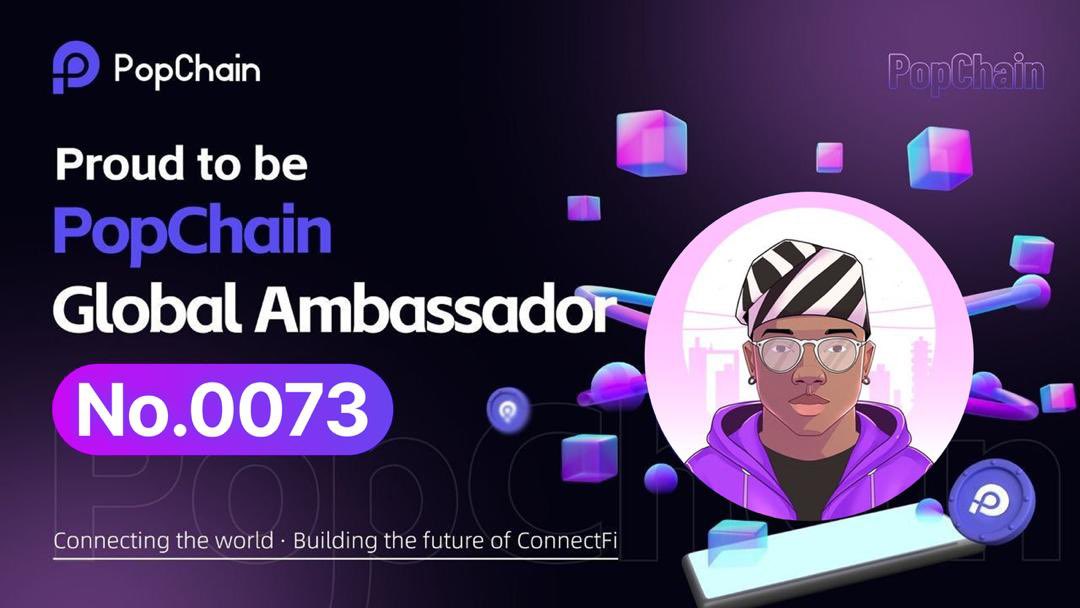 today I'm joining <a href="/Pop__Chain/">PopChain</a> as an official Ambassador!! 

what is PopChain Building? 

<a href="/Pop__Chain/">PopChain</a> is the infrastructure for the Connector Economy (ConnectFi)

with identity as the entry, content as assets, and behavior as consensus

it rebuilds a composable, next-generation
