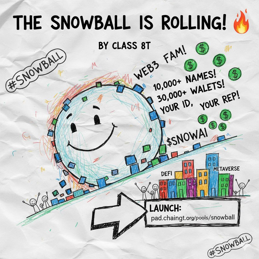 10K+ names reserved as #Snowball prepares for LayerZero integration in 2024. 

This will redefine cross chain identity and reputation. Stay sharp 🧠 
<a href="/snowball_money/">Snowball Money</a>