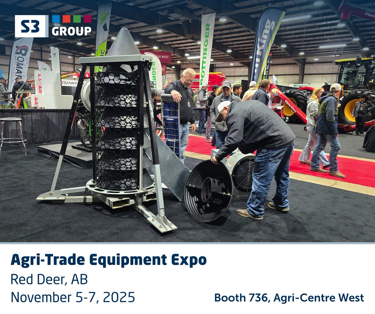 Agri-Trade Equipment Expo has been incredible, but we’re not done yet! Find S3 Air Systems and S3 AWS Airbar at Booth 736 in Agri-Centre West until 5pm. See you soon! 🌾 #AS25