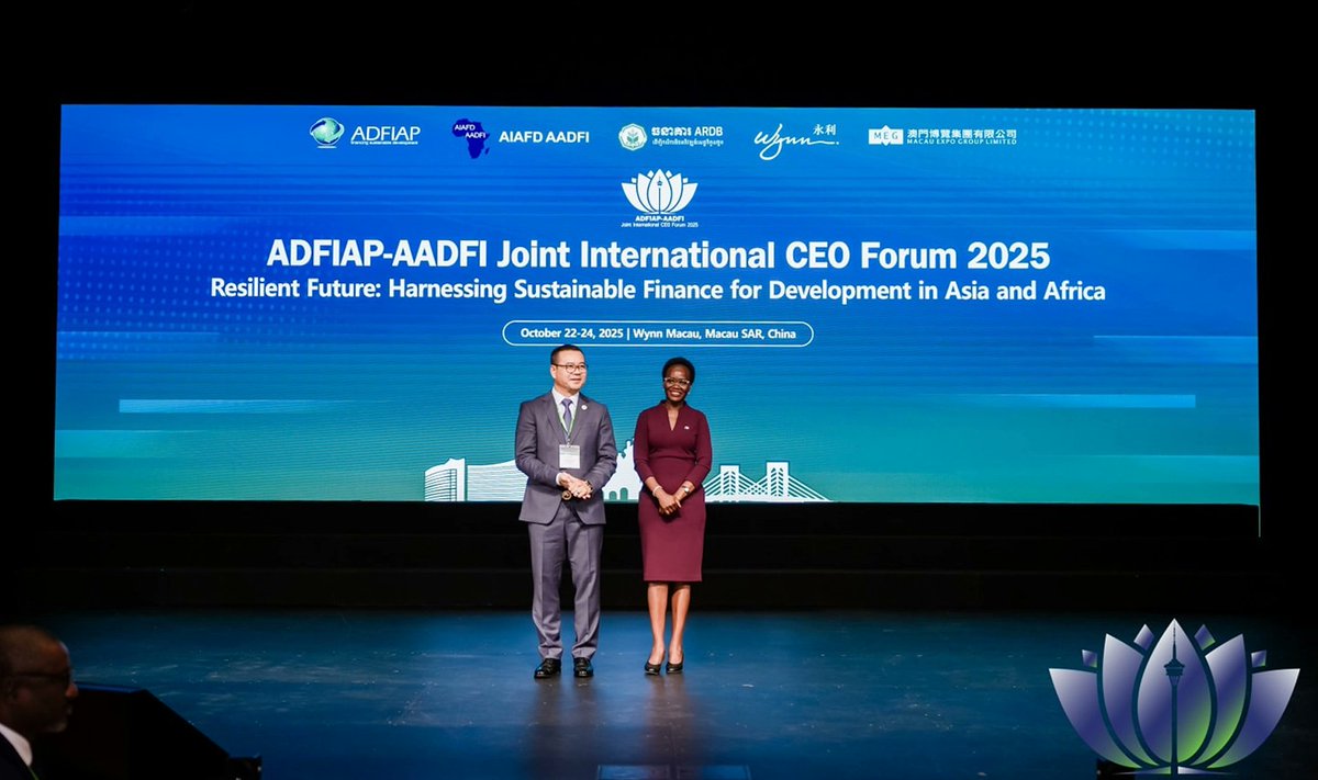 WFDFI_'s tweet photo. 🌍 #WFDFI members in action!
The ADFIAP–AADFI Joint International CEO Forum 2025 united leaders from Asia and Africa to advance sustainable finance, inclusion &amp; innovation under the theme “Resilient Future” 🤝💡

#ADFIAP #AADFI #DevelopmentFinance https://t.co/jSI06wuuwN