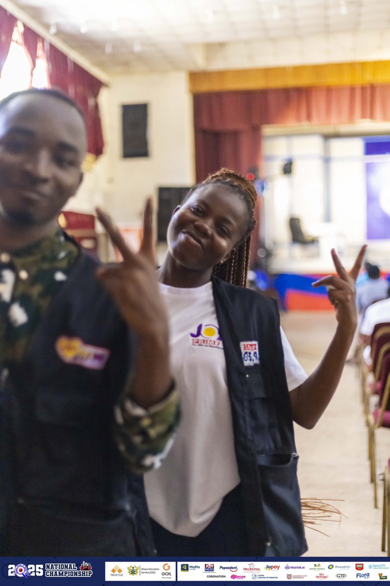 BFCollins_'s tweet photo. It’s been a joy serving you all throughout #NSMQ2025! Fingers crossed for next year too, right? 

And finally a photo with the Prof. Elsie Effah Kauffman @elsie_effah! 🤩

#NSMQOnJoy https://t.co/ilP3zXun7b