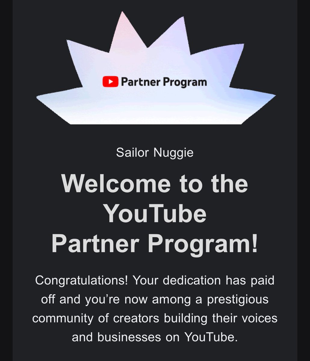 YA GIRL IS A YOUTUBE PARTNER ✨🎉

If you told me a year ago this would happen, I wouldn’t have believe it 😅 I had no idea how to make thumbnails or edit but it’s been a great experience learning something new 💖

If you like physical/retro games 👀

🌸 youtube.com/@sailornuggie?…
