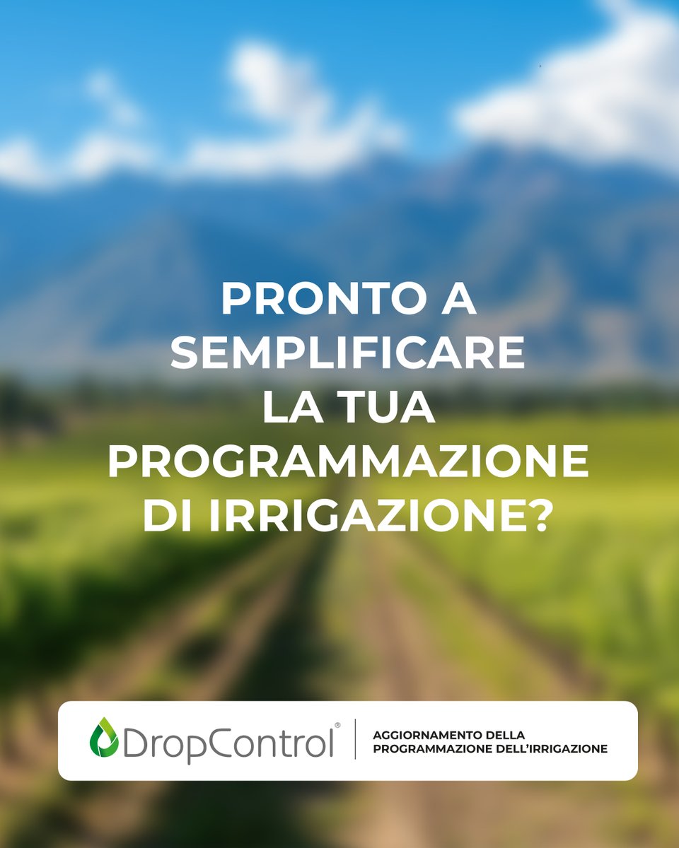 WiseconnEurope's tweet image. Programmare l’irrigazione non è mai stato così semplice: con il nuovo aggiornamento di #DropControl hai tutto in un unico flusso chiaro e intuitivo, per lavorare meglio e dedicare più tempo al campo💧🌱 Scopri come👇