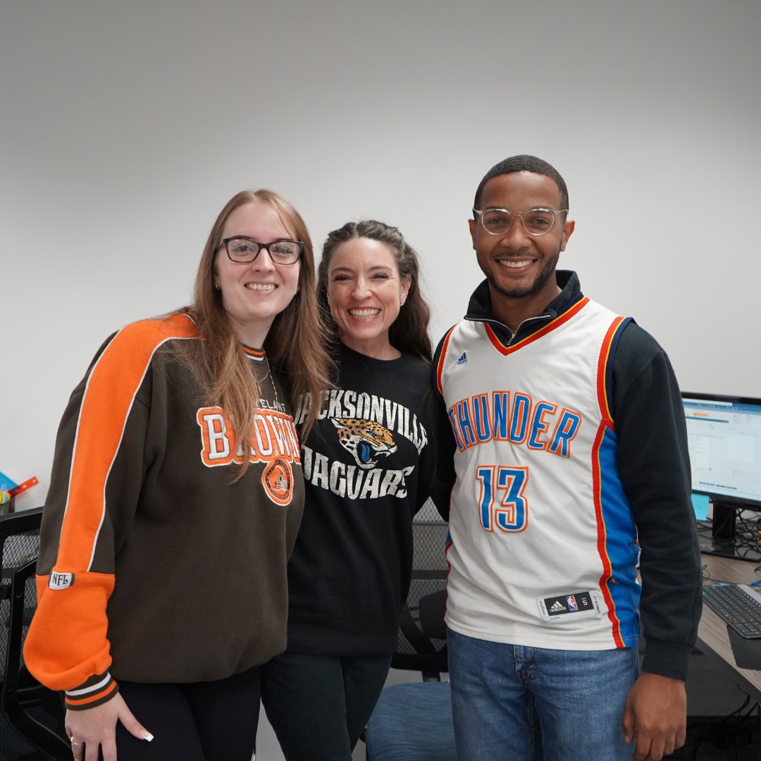 Game on, it’s National Jersey Day! 🏒⚽🏈

We’re repping our favorite teams and showing off that TRC spirit because a team that plays together, WINS together. 💪

Comment your favorite sports team below! 

#TRCElectronics #NationalJerseyDay #TeamTRC #Teamwork #CompanyCulture