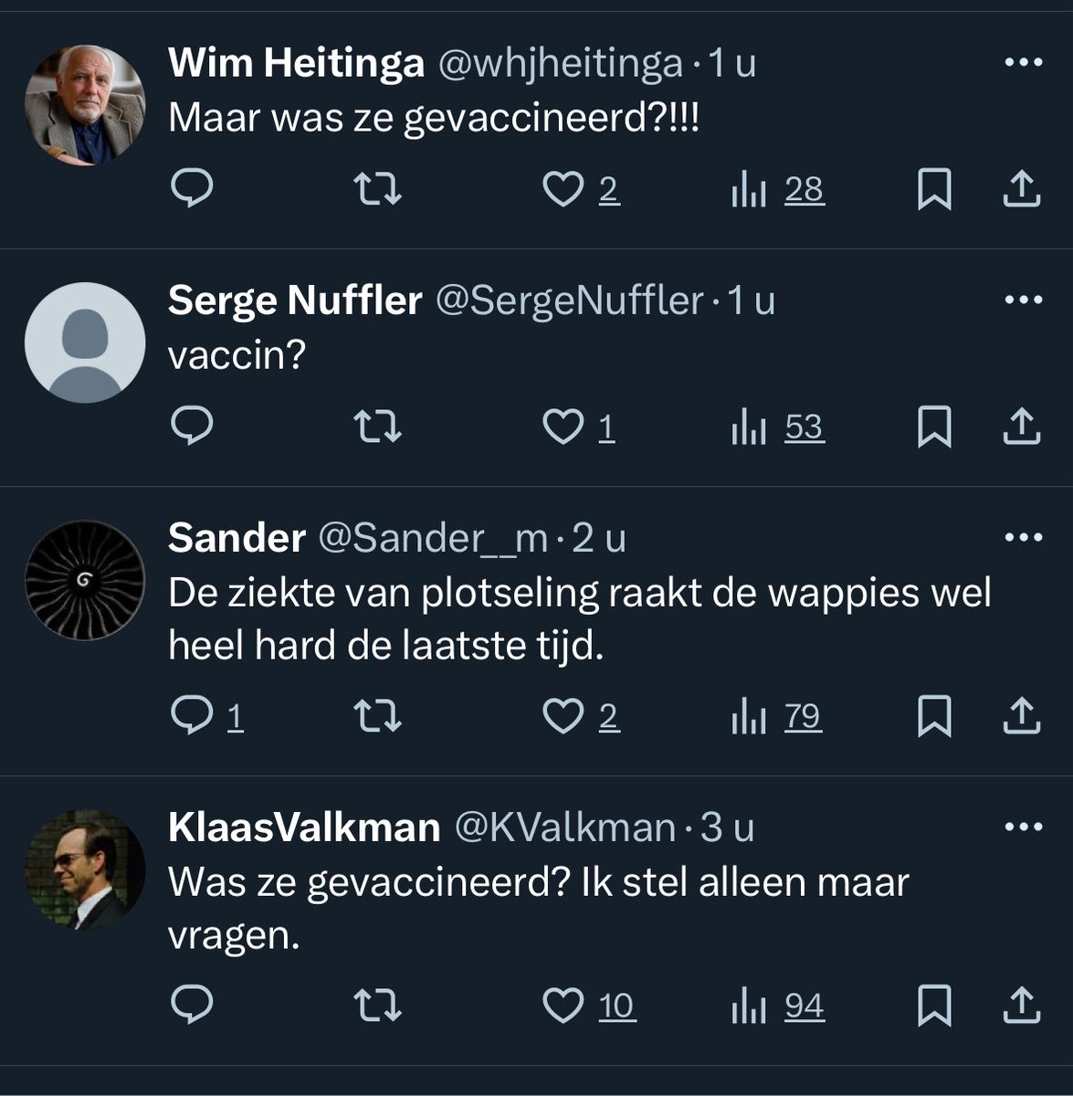 itsmeSZ's tweet image. Onder elke post die ik lees over het #plots overlijden van #ViolaHolt, stellen de mensen die gevaccineerd zijn de vraag of zij gevaccineerd was. 
Terechte vraag want die zou ik ook stellen over iemand die #plots overlijdt. 

Het verschil? 
Viola liet al jaren weten geen gifprik…