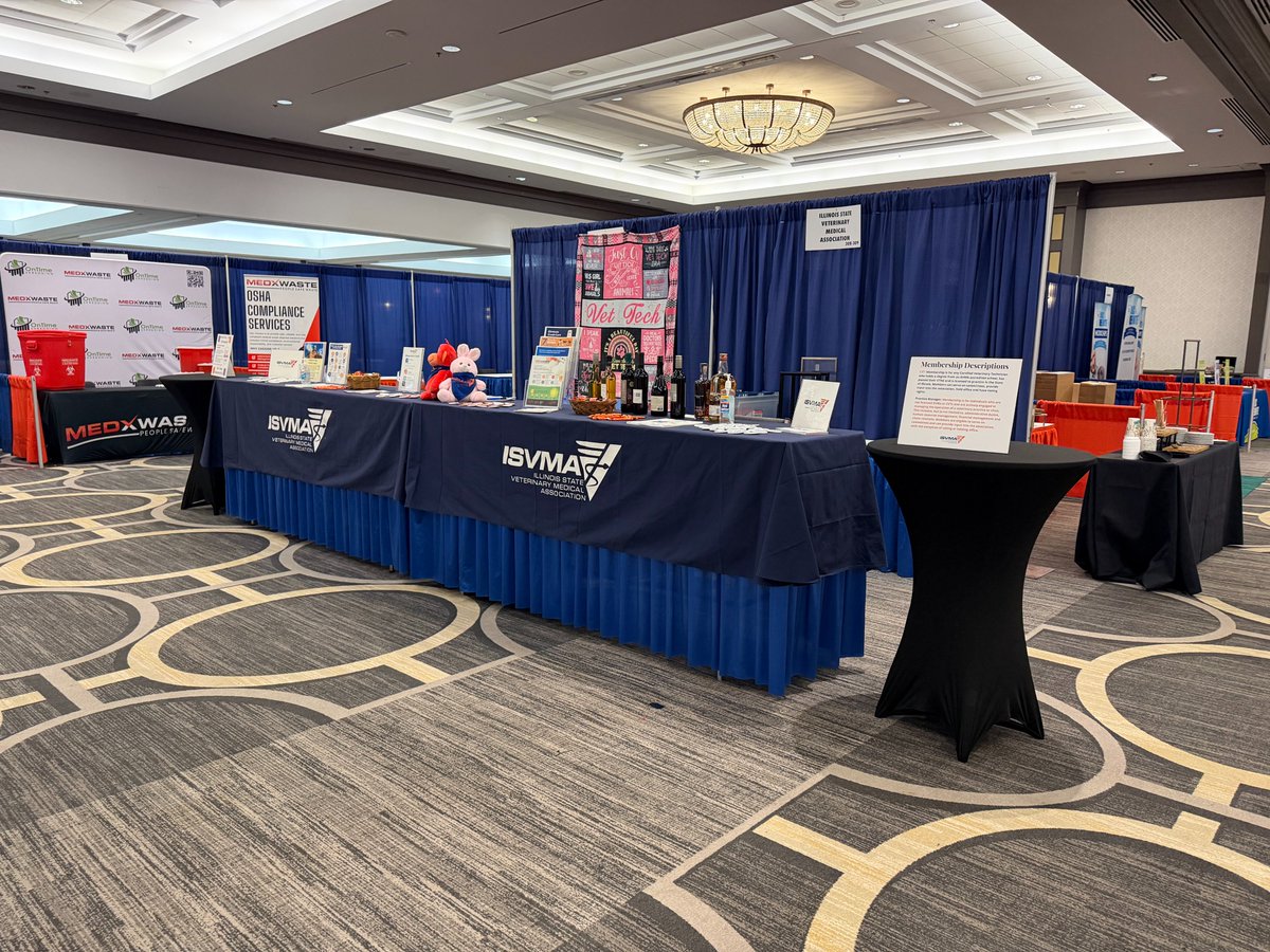 Valley_Expo's tweet photo. We are in Oak Brook this week for the Illinois State Veterinary Medical Association Convention. Thank you for choosing Valley as a partner on this event! https://t.co/6vYzU8DRT5