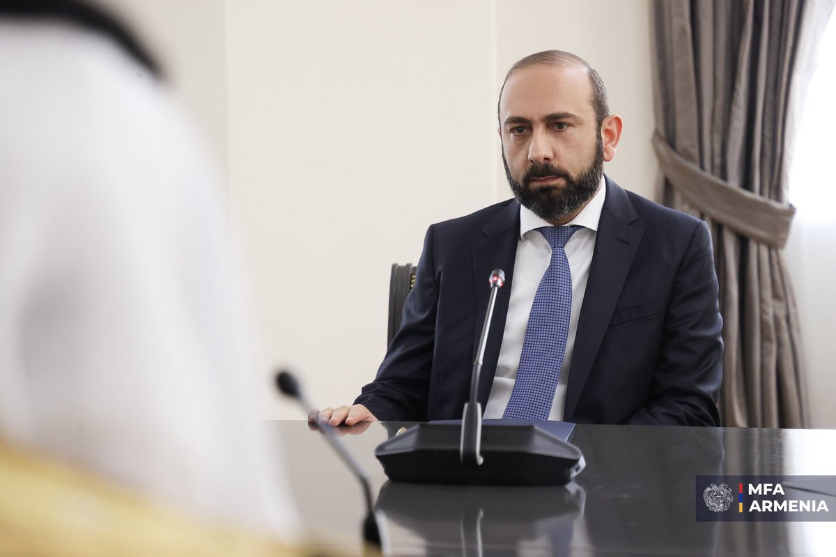 AraratMirzoyan's tweet photo. Pleasure to welcome the first official visit from #SaudiArabia since establishment of 🇦🇲🇸🇦 diplomatic relations.

The visit of the Parliamentary Friendship Group, headed by Dr. Ali bin Mohammed Alshahrani is an important step towards further development of our friendly relations. https://t.co/G5YxhF2ELO