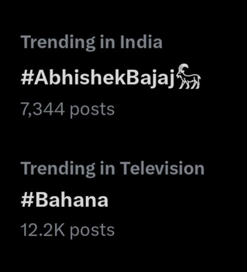 BC evict Bajaj howa hai...
&amp; Trend #Bahana kar raha hai...
Wo 2onu ek sath be nahi hai , phir be trend ho raha hai 🤧 

#BiggBoss19 #BB19