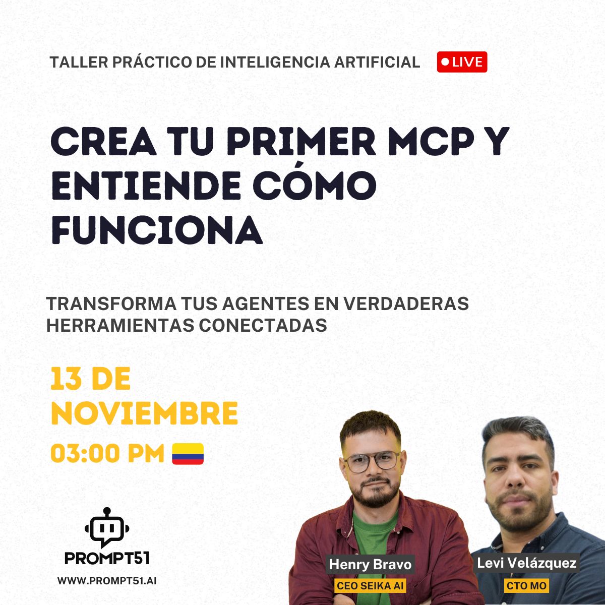 Uno de los conceptos actuales mas enredados que hay en este momento es el MCP.. 

Voy a dar un taller el próximo jueves para entender que carajos son los MCP y como crear uno.. 

luma.com/cyj05j5v