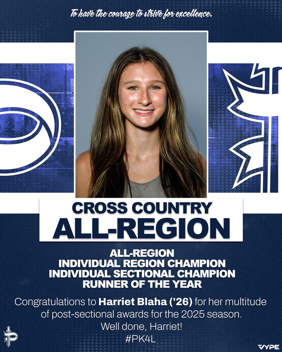 PaceKnights's tweet image. Congratulations to Harriet Blaha (&apos;26) for her multitude of post-sectional awards for the 2025 season. Well done, Harriet! #PK4L