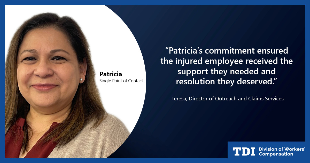When an injured employee received a surprise medical bill for $56,000, Patricia took action, investigating the issue and working with the insurance company to get it resolved.

📞Need help with your claim? Call us at 800-252-7031.