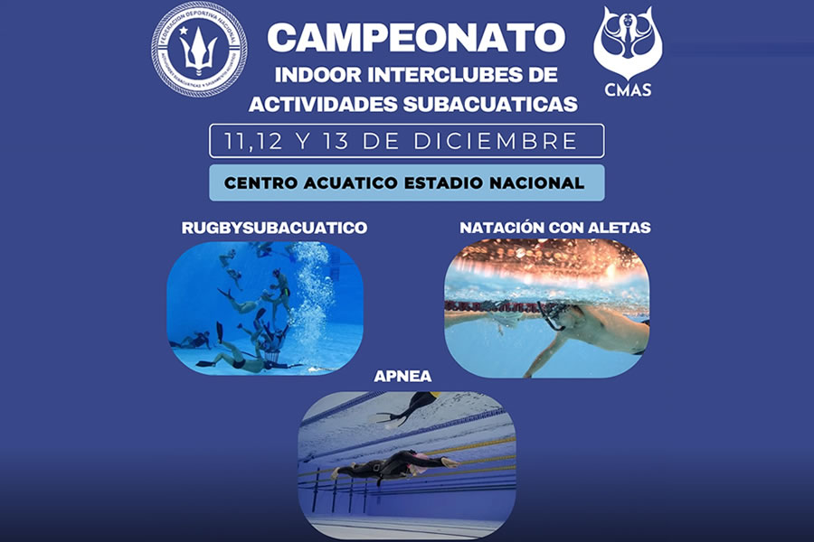 sportalsub's tweet photo. 🇨🇱 Campeonato Indoor Interclubes Apnea, Natación con Aletas, Rugby Subacuático FEDESUB 2025 – Santiago de Chile
https://t.co/MyIonXOhLJ
#sersubacuatico https://t.co/QGcGAoyhpu