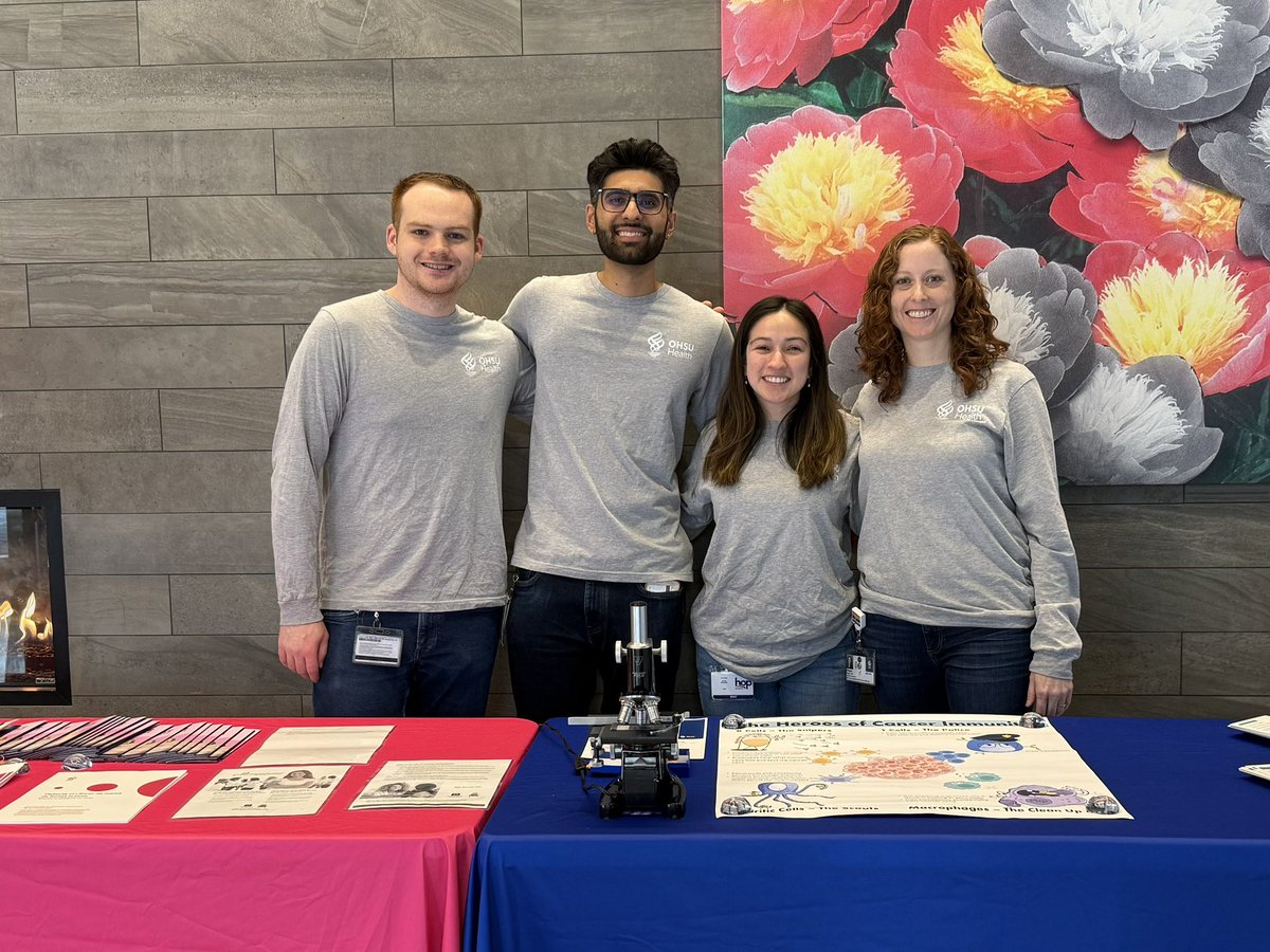It’s Lung Cancer Awareness Month! A 15 min CT scan can catch lung cancer early and save lives! Happy to be spreading the word at OHSU’s Pink and Pearl Campaign with members of the Burger lab and Thoracic Oncology team. 
<a href="/OHSUKnight/">OHSU Knight Cancer Institute</a>