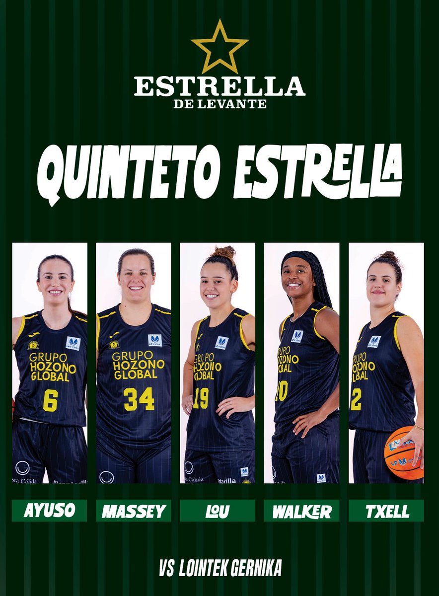 ¡Comienza el partido!
𝐐𝐮𝐢𝐧𝐭𝐞𝐭𝐨 𝐢𝐧𝐢𝐜𝐢𝐚𝐥:

⚫️ Aina Ayuso
🟡 Billie Massey
⚫️ Lou López Sénéchal 
🟡 Jasmine Walker
⚫️ Txell Alarcón

#LGBvsHGJ | #LFEndesa